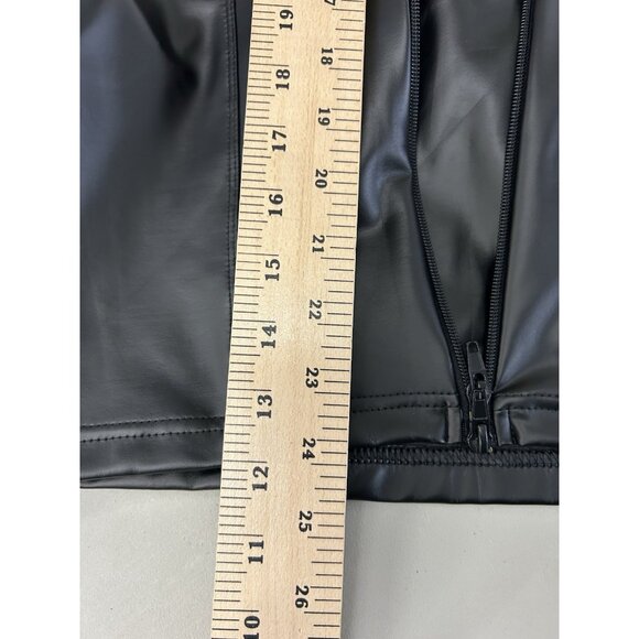 Noir Handmade Women’s US 8/ 40 EUR Black Mini Dress With Pleated Shinny Top - Picture 5 of 16